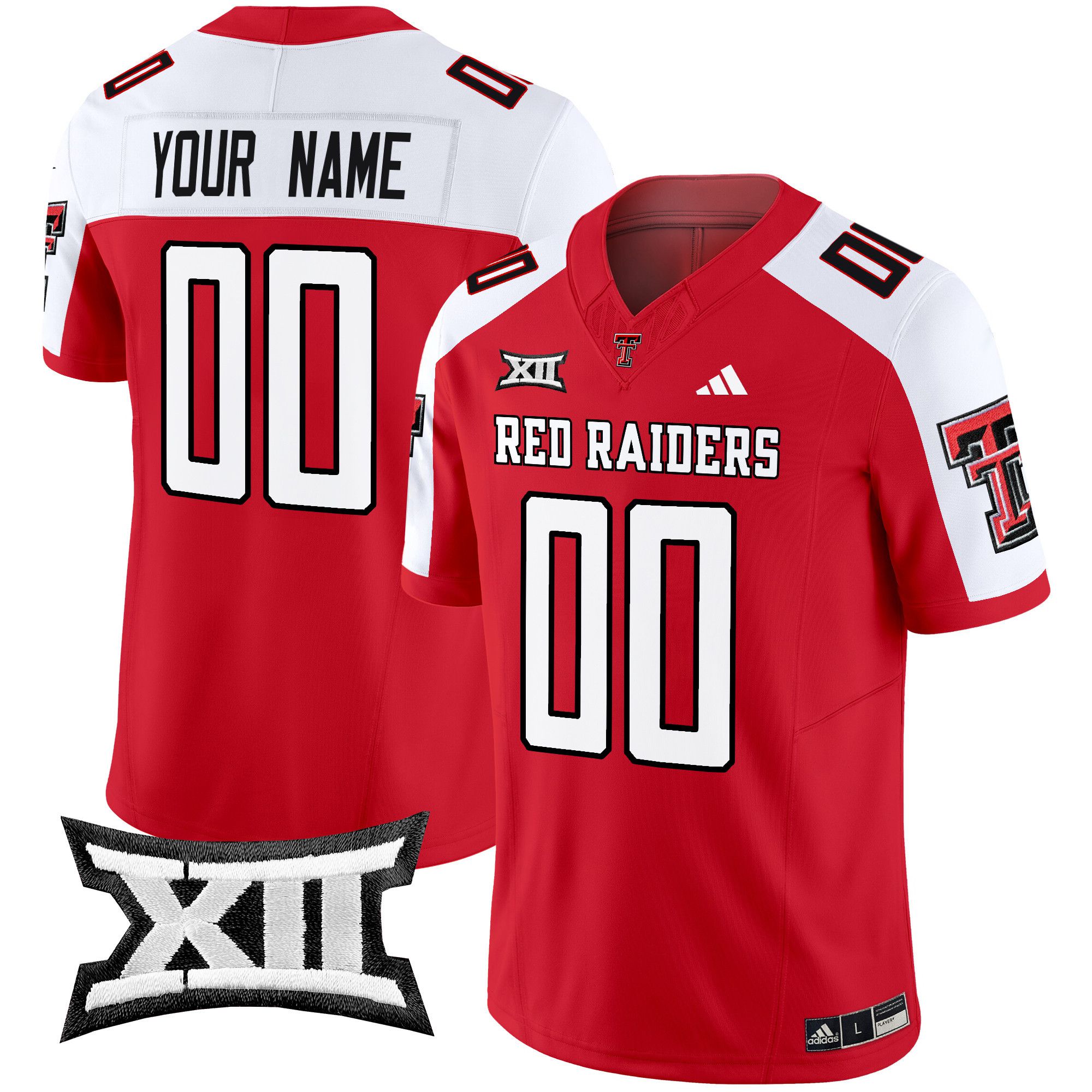 Men Texas Tech Red Raiders Red 2024 Vapor Limited Custom NCAA Jersey->more jerseys->NFL Jersey